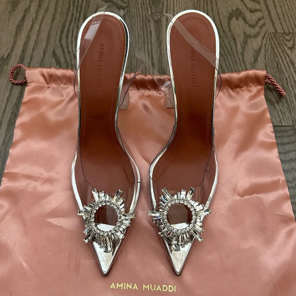 SOLD! AMINA MUADDI BEGUM PVC SLINGBACK - Picture 3 of 9